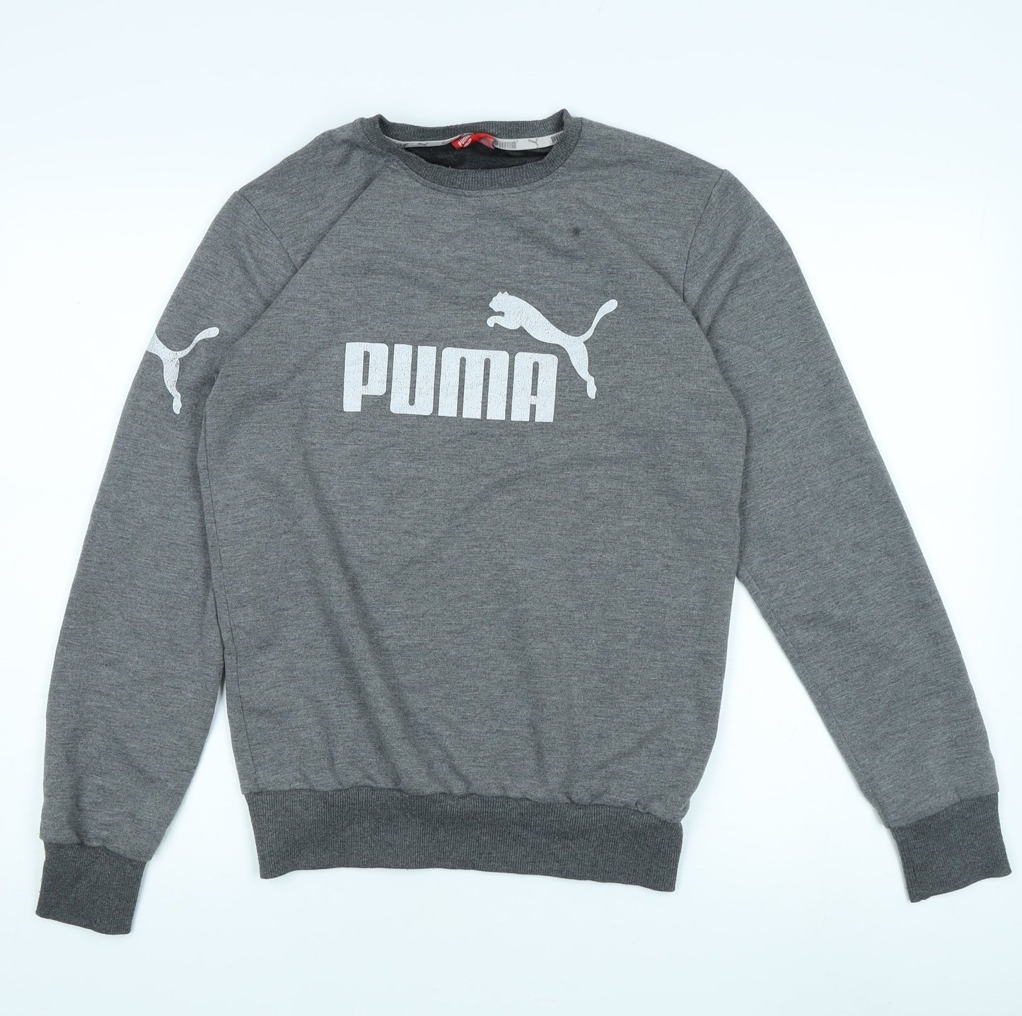 Mens UK Size M PUMA Grey Pullover Sweatshirt