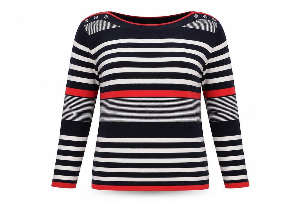 Womens UK Size M ISLE Multicoloured Pullover Jumper