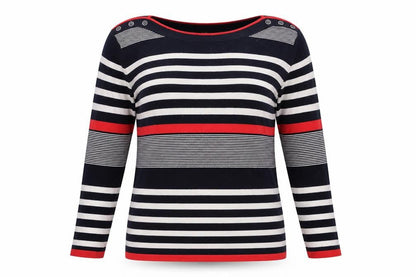 Womens UK Size M ISLE Multicoloured Pullover Jumper