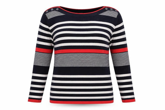 Womens UK Size M ISLE Multicoloured Pullover Jumper