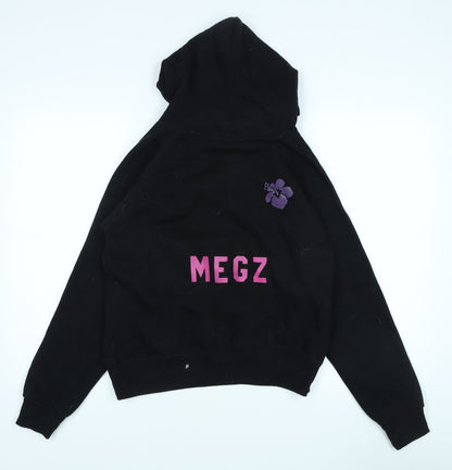 No Worries Unisex Black Hoodie M/L Graphic Logo