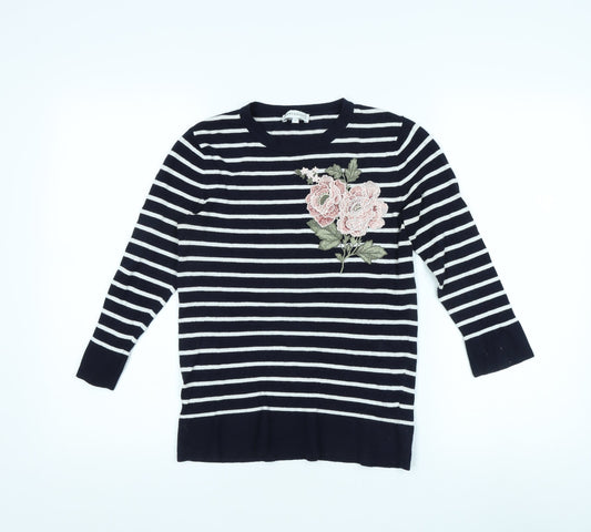 Womens UK Size 10 Warehouse Black Pullover Jumper