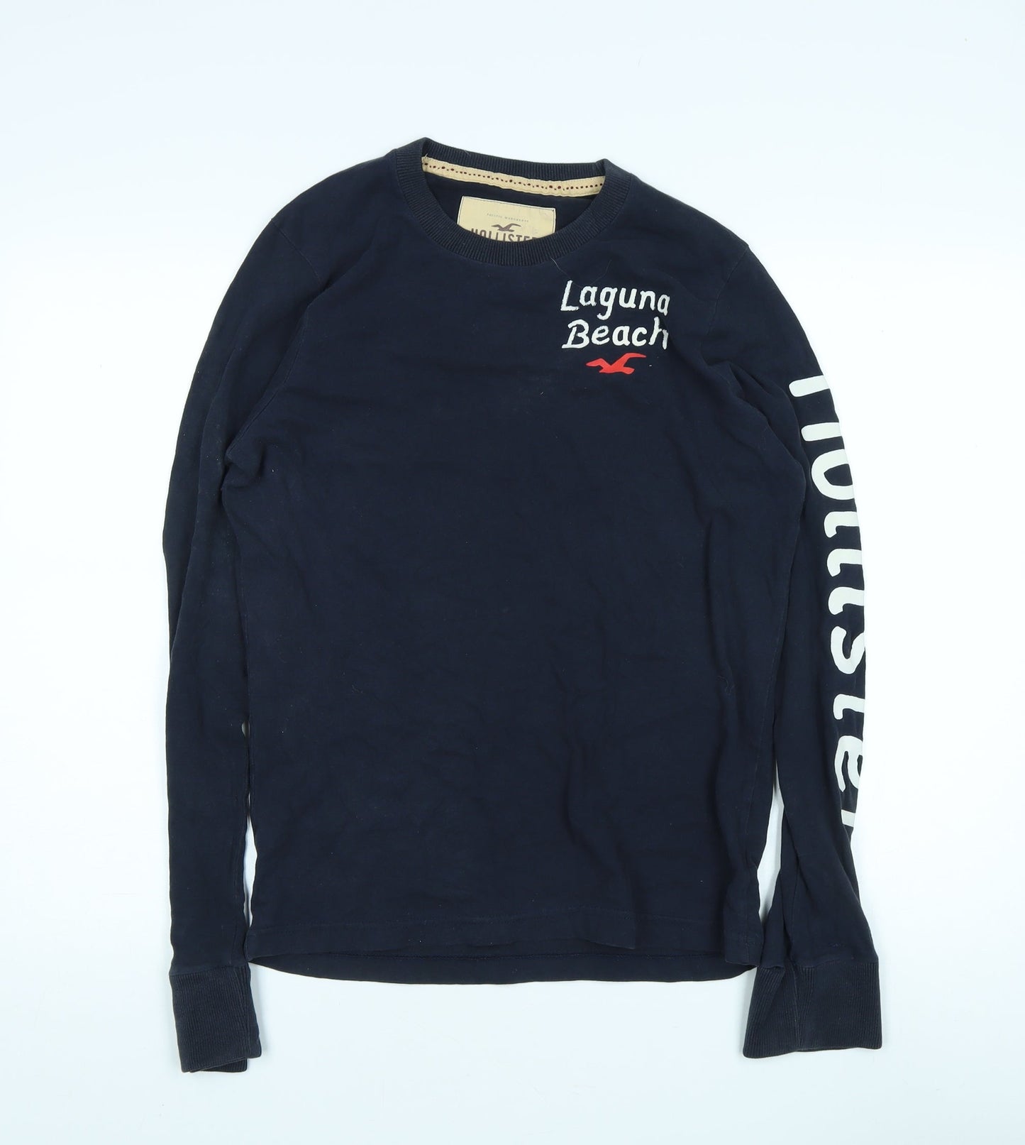 Mens UK Size S Hollister Blue Pullover Sweatshirt