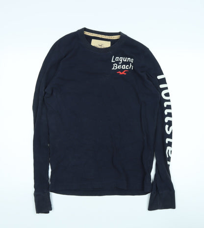 Mens UK Size S Hollister Blue Pullover Sweatshirt