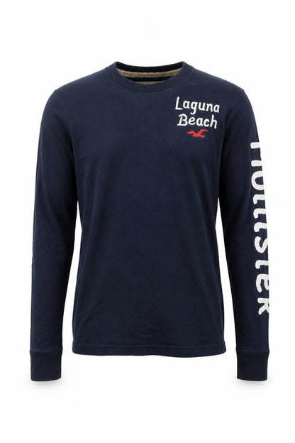 Mens UK Size S Hollister Blue Pullover Sweatshirt