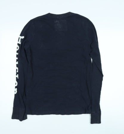 Mens UK Size S Hollister Blue Pullover Sweatshirt