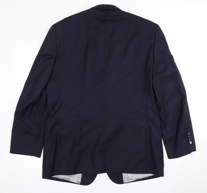 Austin Reed Men's Blue Jacket, 42S, Single-Breasted