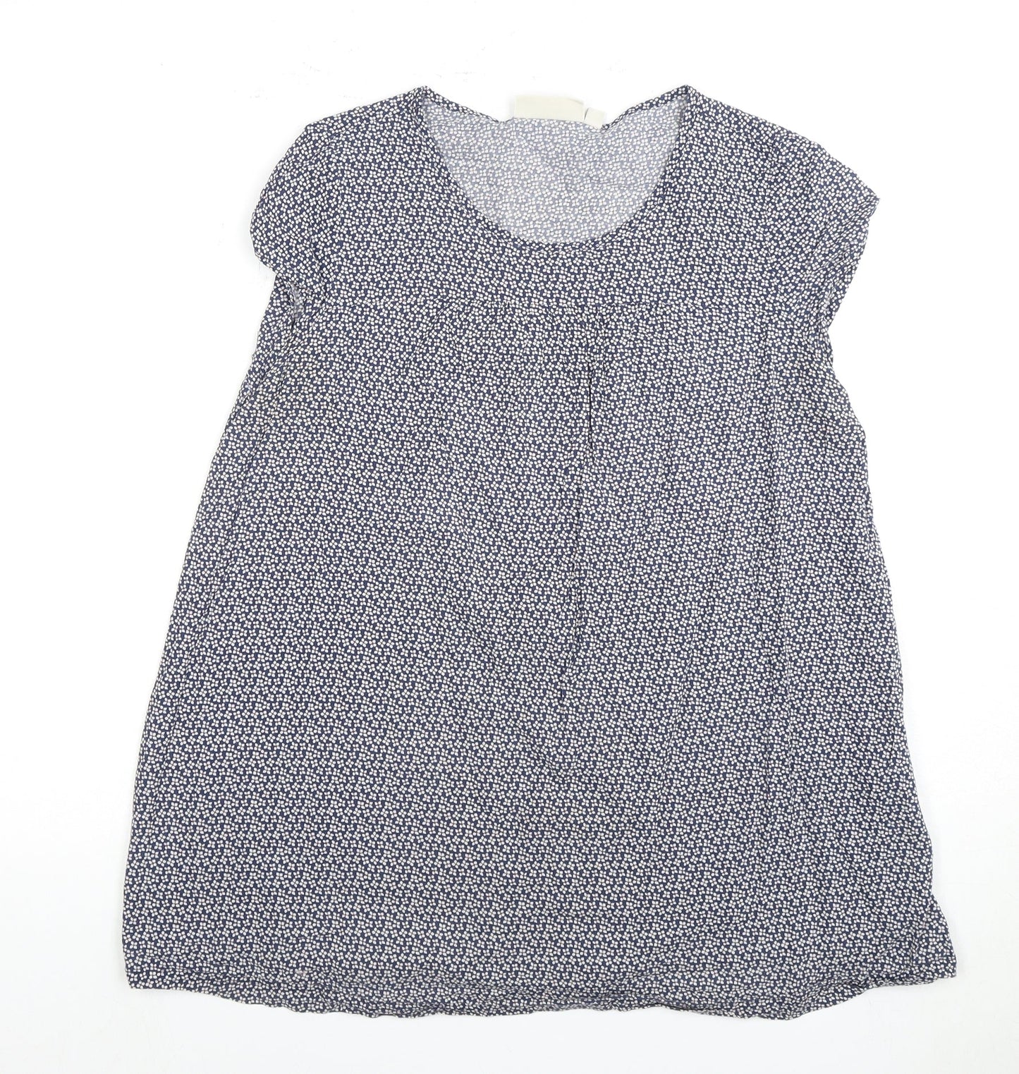 Womens UK Size S JoJo Maman Bébé Blue Tunic Blouse