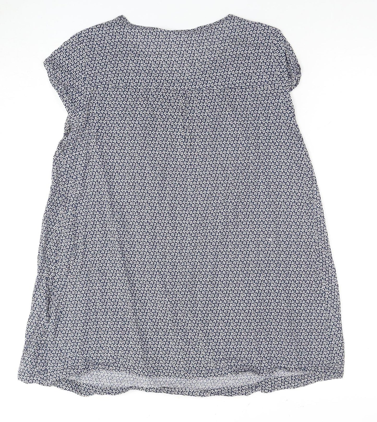 Womens UK Size S JoJo Maman Bébé Blue Tunic Blouse