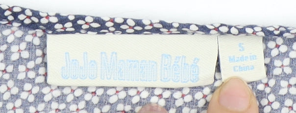 Womens UK Size S JoJo Maman Bébé Blue Tunic Blouse