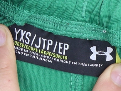 Under Armour Boys Green XS Athletic Football Shorts