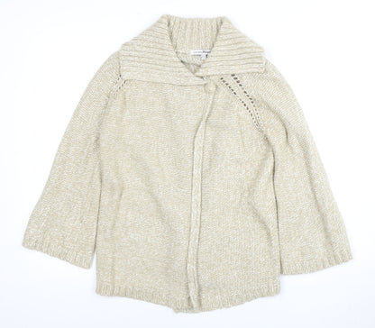 Laura Ashley Women Beige Knit Jumper Size 14