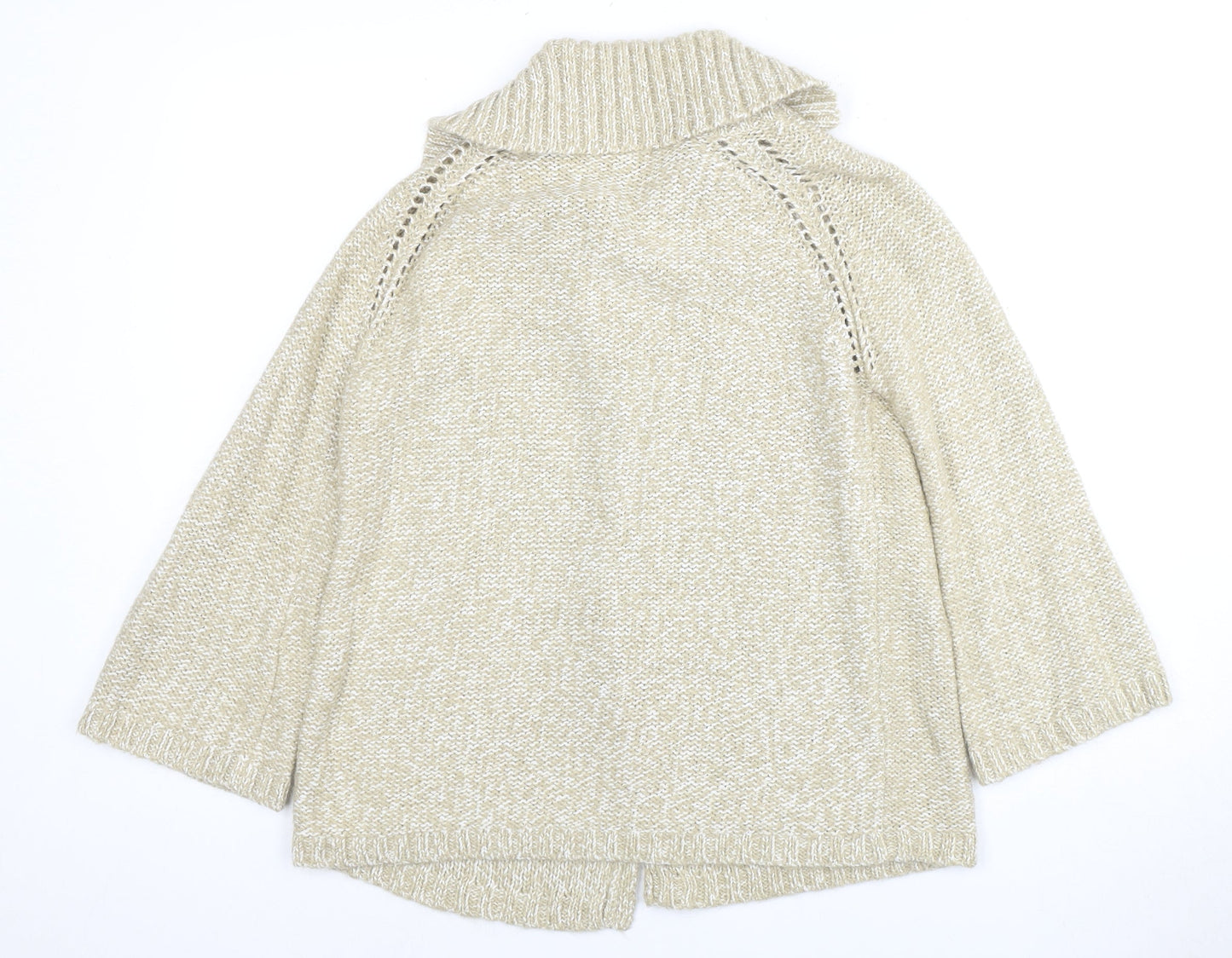 Laura Ashley Women Beige Knit Jumper Size 14