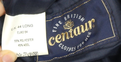 Mens UK Size 44 Centaur Regular Blue Suit Jacket