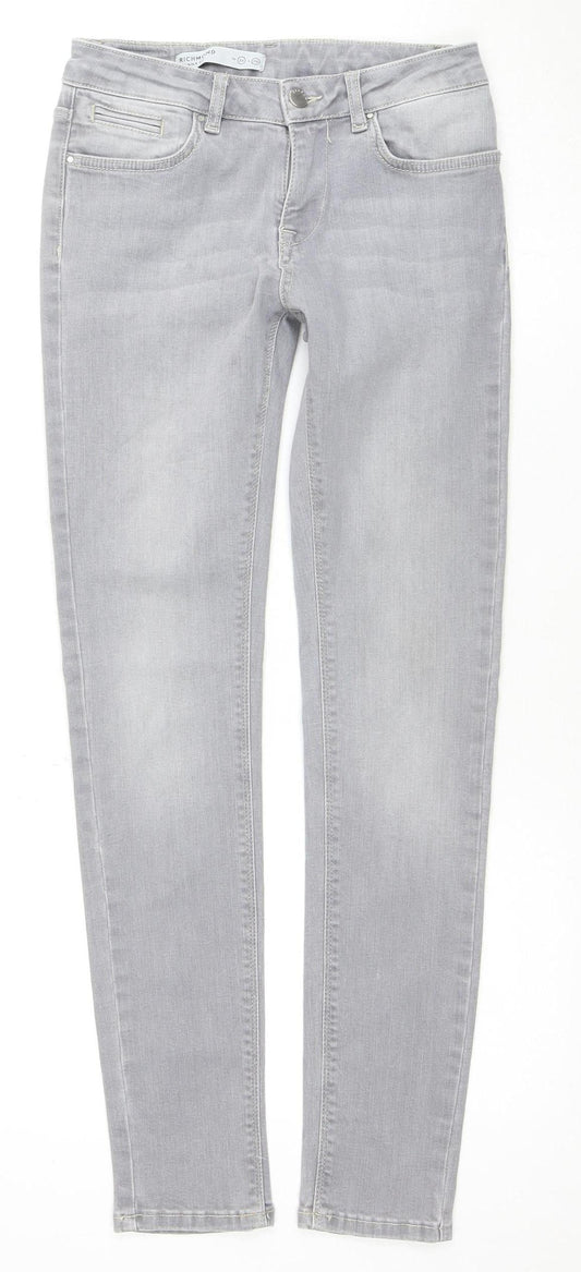 Richmond Women's Grey Skinny Jeans Size 26 Stretch Denim