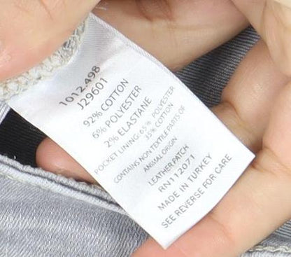 Richmond Women's Grey Skinny Jeans Size 26 Stretch Denim