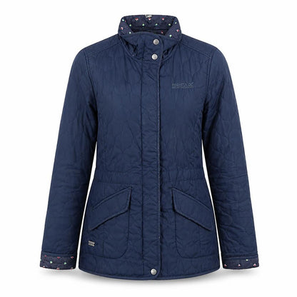 Womens UK Size 10 Regatta Blue Quilted Coat