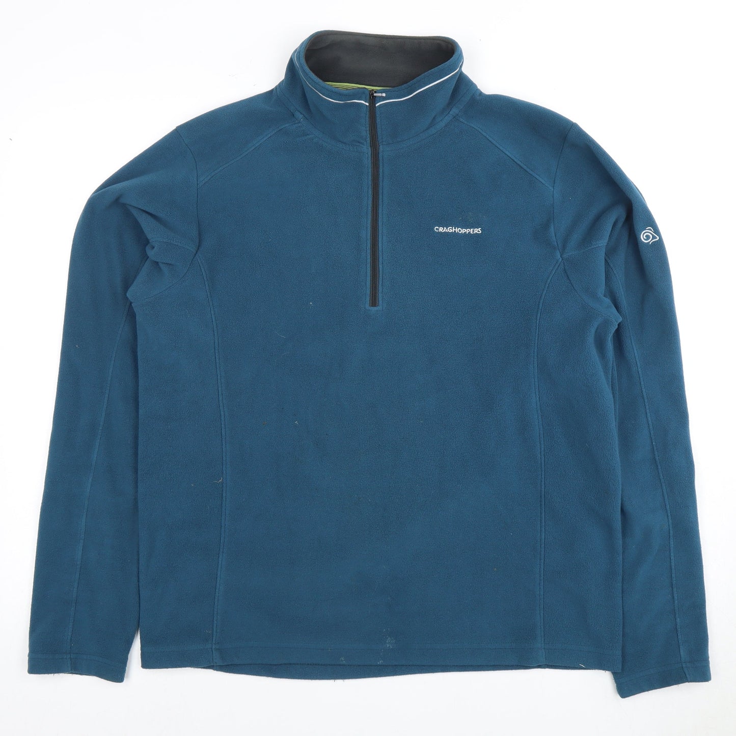 Mens UK Size L Craghoppers Blue 1/2 Zip Sweatshirt