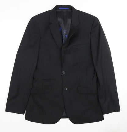 Mens UK Size 36 White Label Regular Black Suit Jacket