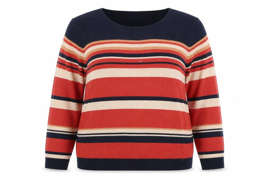 Womens UK Size 18 Eastex Multicoloured Pullover Jumper