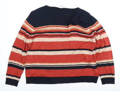 Eastex Women's Multicoloured Striped Pullover Jumper
