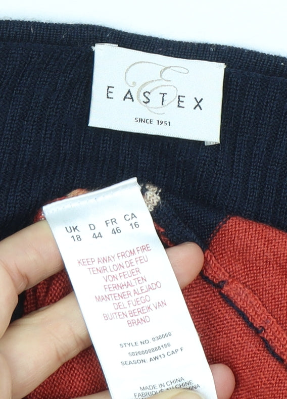 Eastex Women's Multicoloured Striped Pullover Jumper