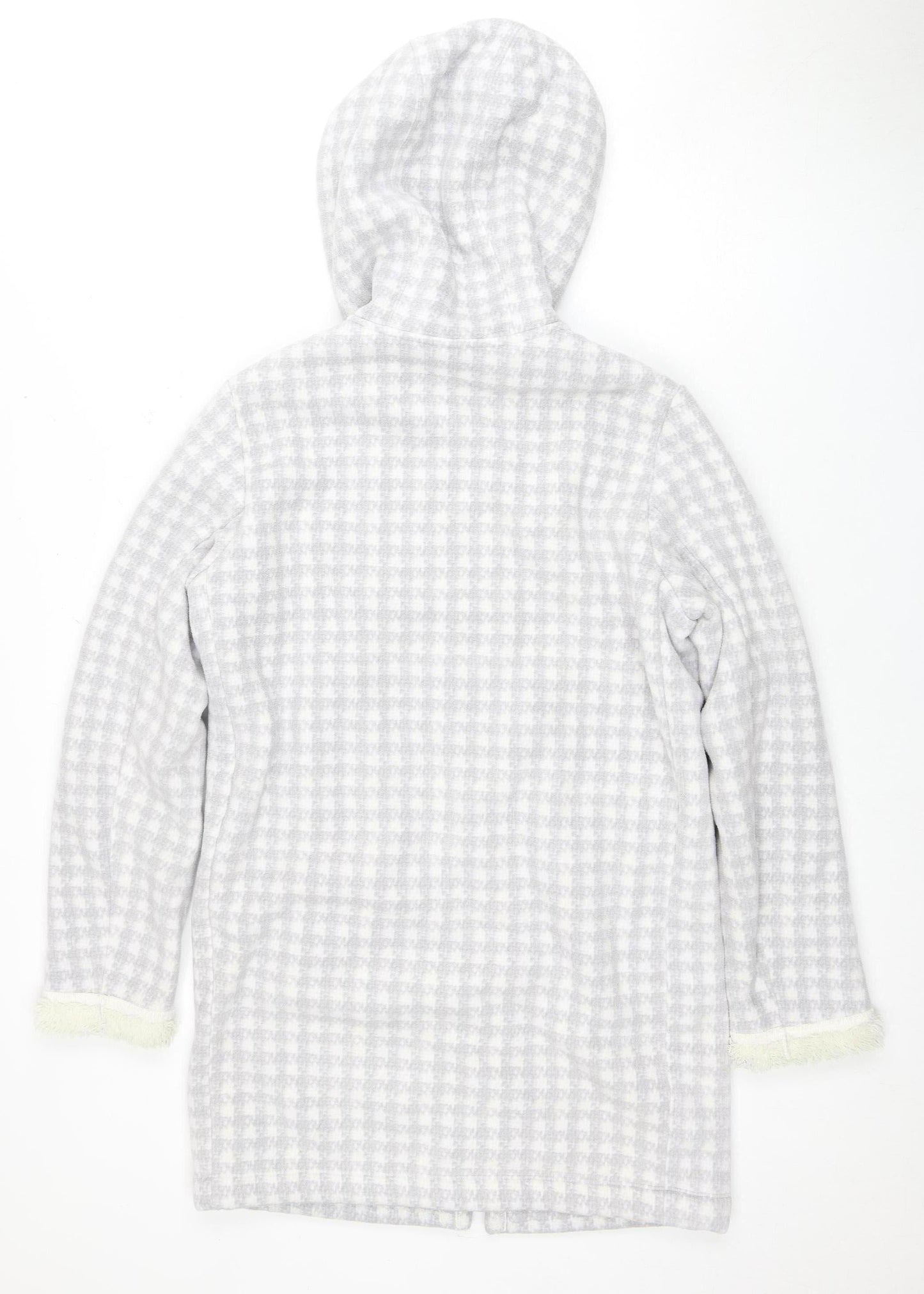 Womens UK Size S Uniqlo White Hooded Jacket