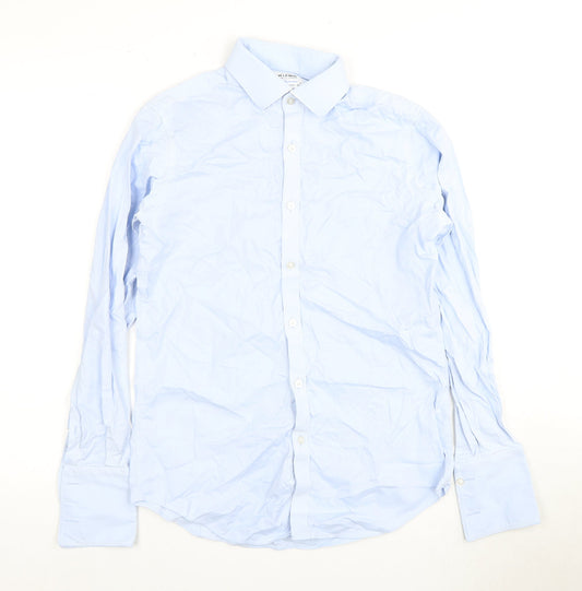 T.M.Lewin Men's Blue Extra-Slim Fit Dress Shirt - Size 15.5