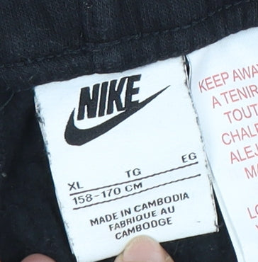 Nike Boys Black Jogger Trousers XL