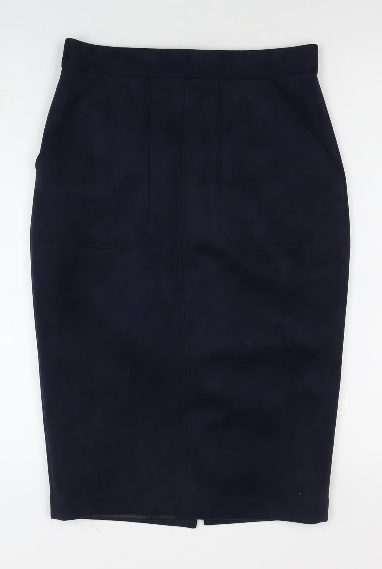 Sheike Women's Black Pencil Skirt Size 10 with Zip Accent