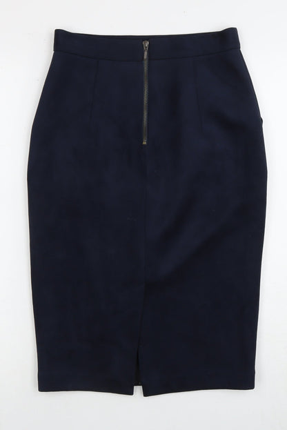 Sheike Women's Black Pencil Skirt Size 10 with Zip Accent