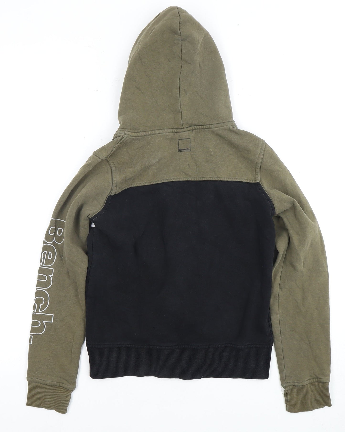 Bench Boys Full Zip Hoodie - Green, Black & White 11-12 Years