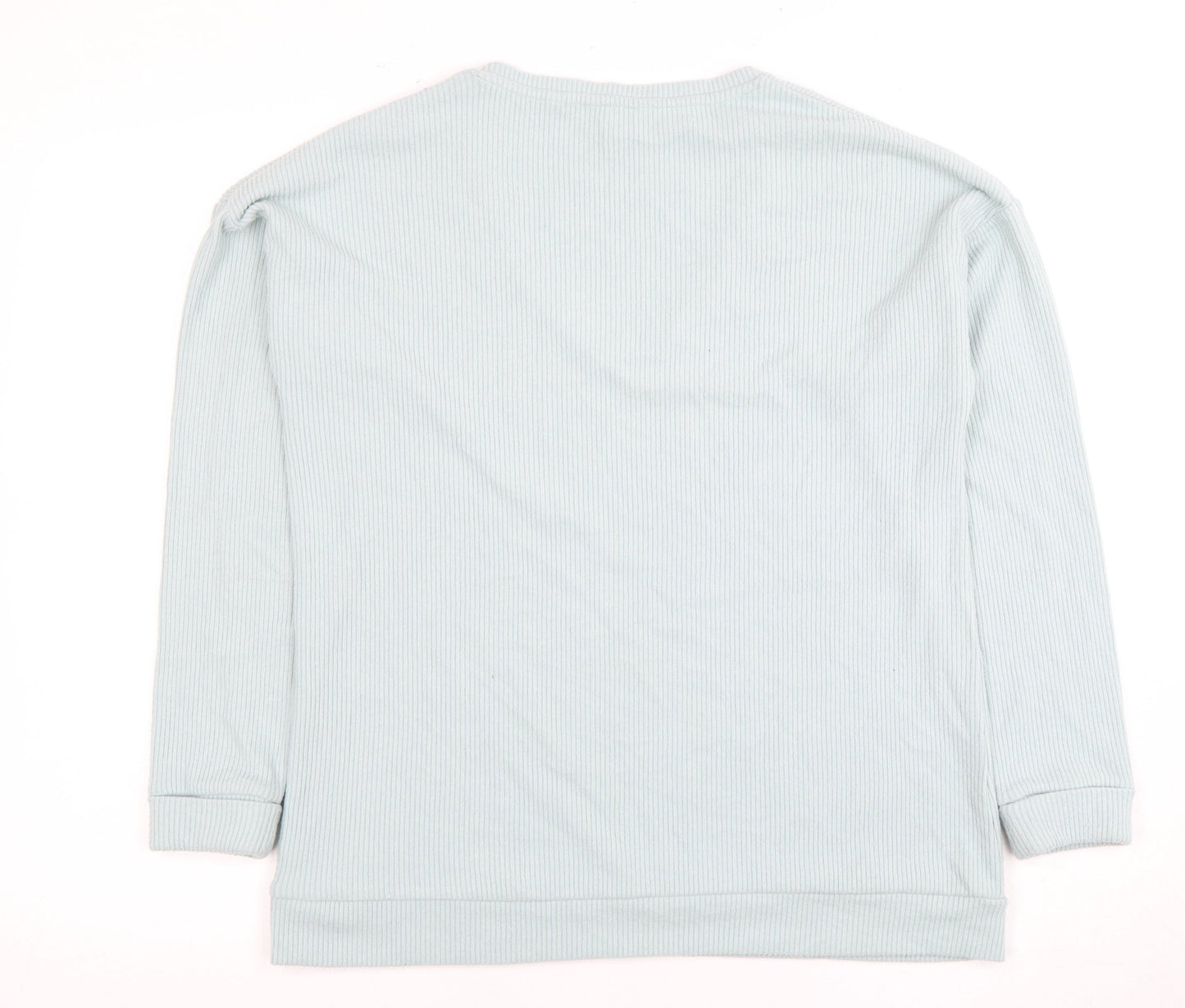 Patrizia Pepe Women's Blue Long Sleeve V-Neck Top UK 12