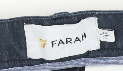 Farah Men's Blue Chino Trousers - Size 30