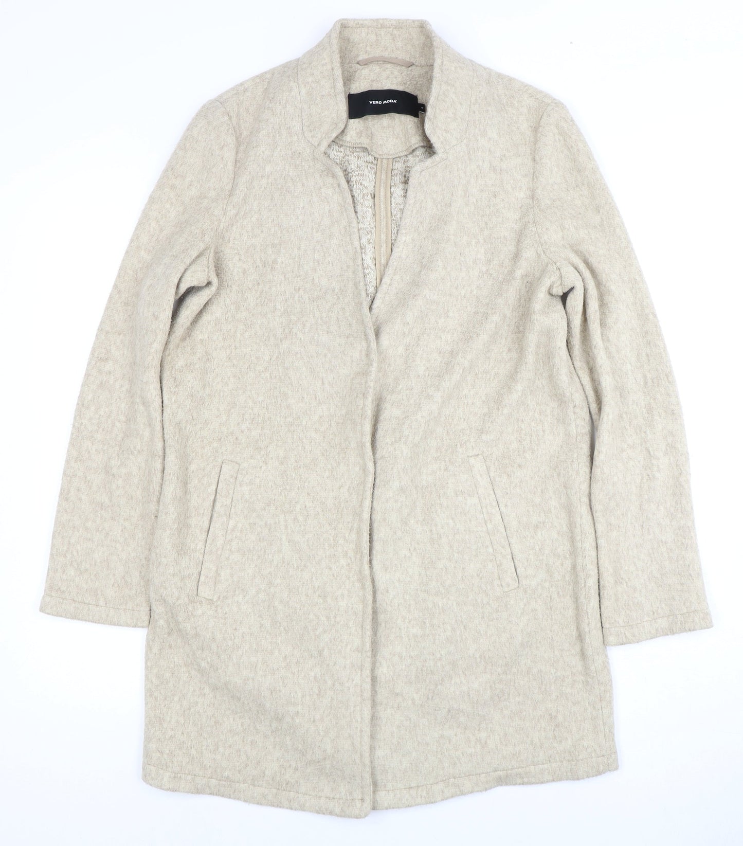 Womens UK Size M VERO MODA Grey Overcoat
