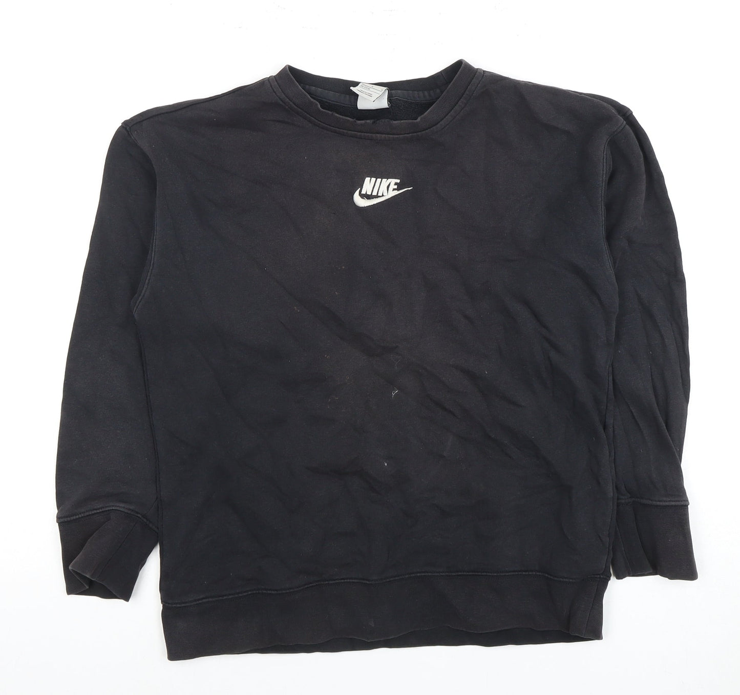 Nike Boys Black Pullover Sweatshirt L Casual Sportswear