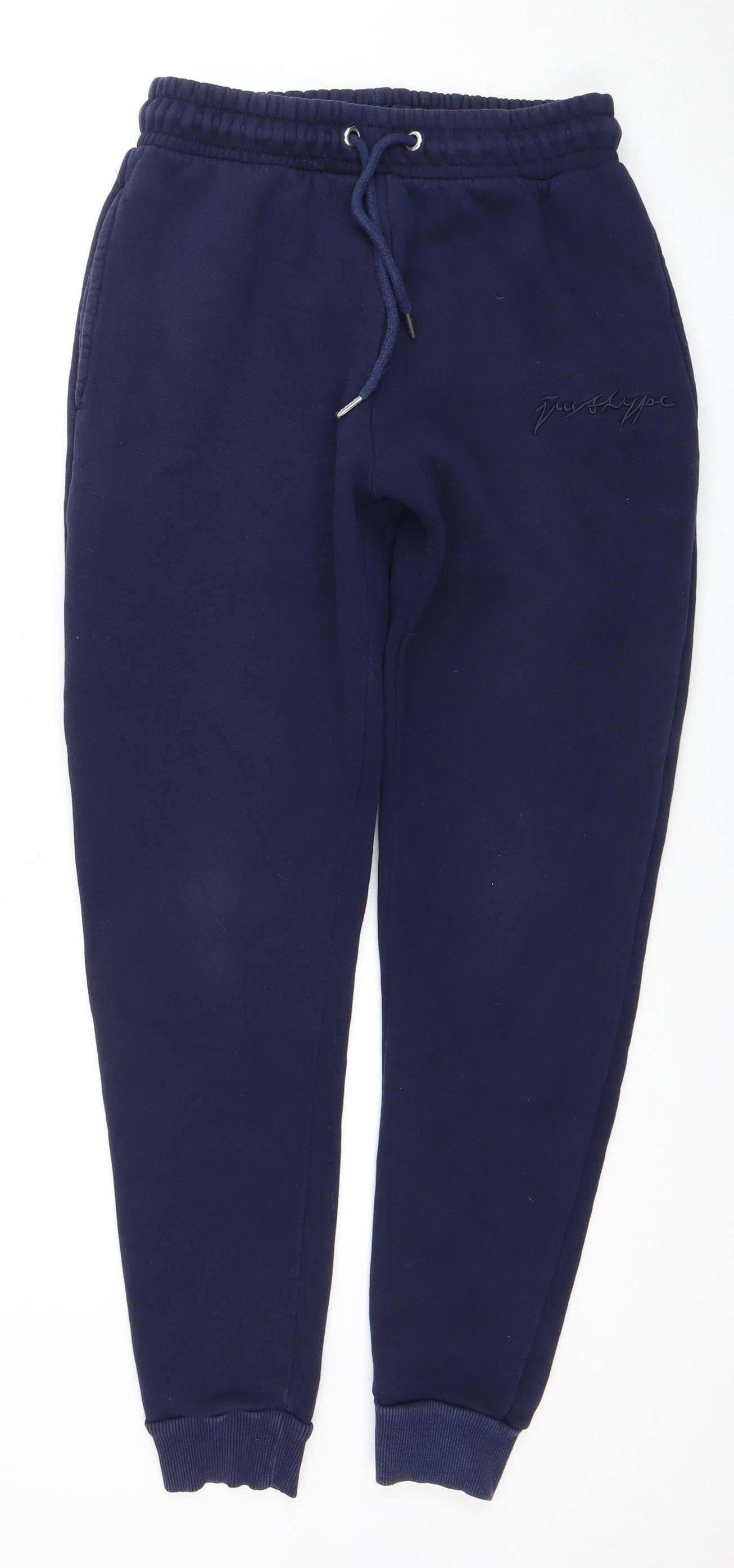 Justhype Men's Blue Jogger Trousers, Size M