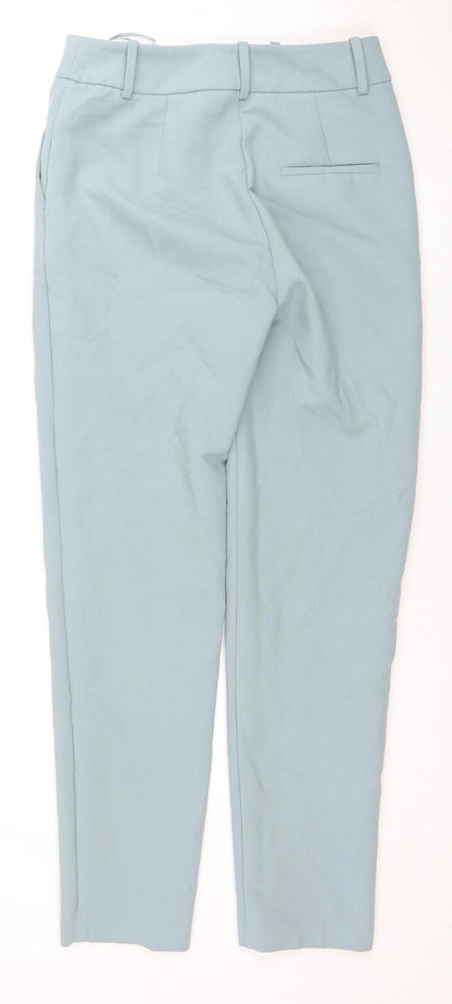 Next Women's Blue Trousers, 8L, Regular Fit, Workwear