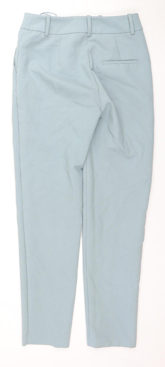 Next Women's Blue Trousers, 8L, Regular Fit, Workwear