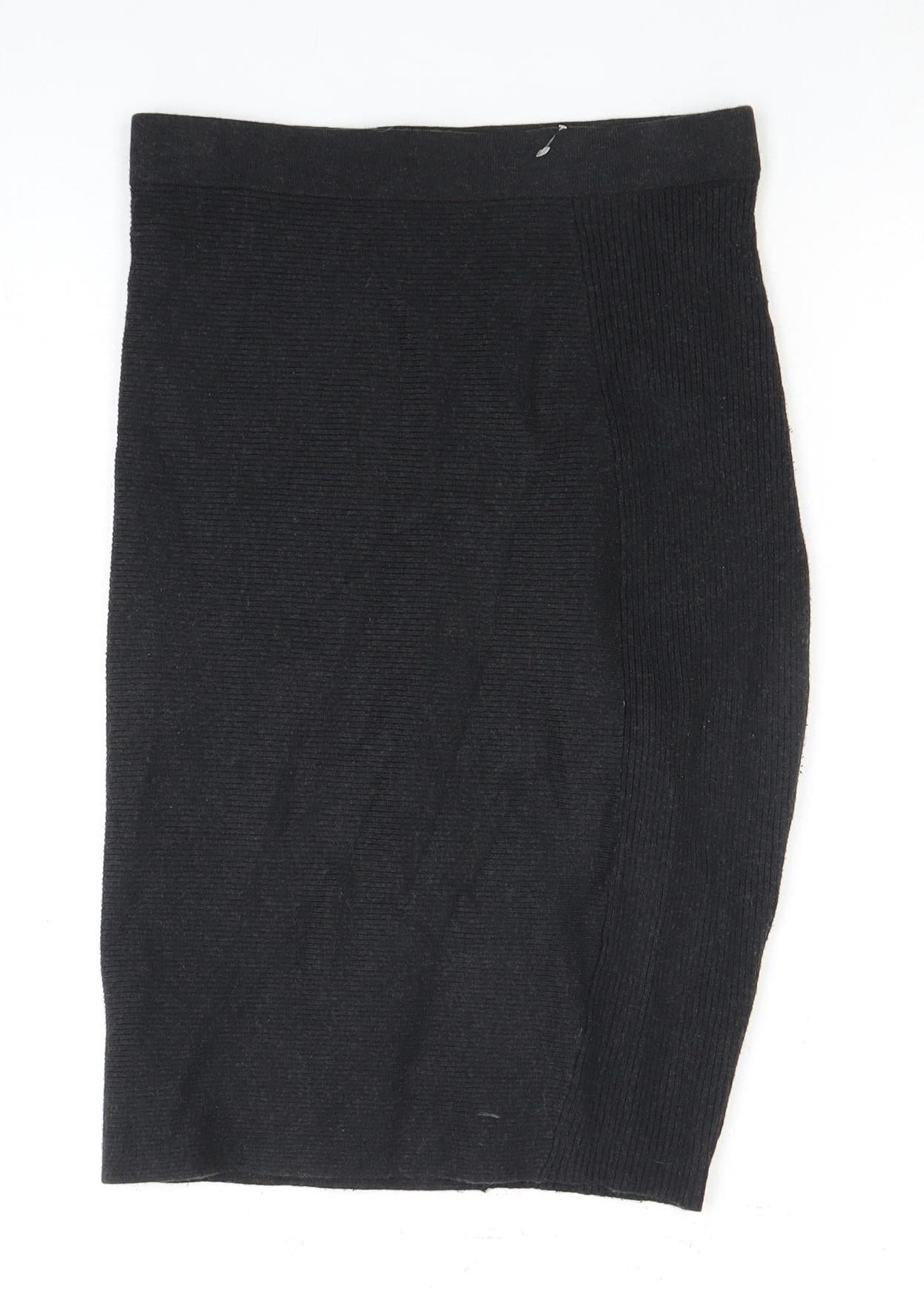 Fenn Wright Manson Black Midi Straight Pencil Skirt, Size 8