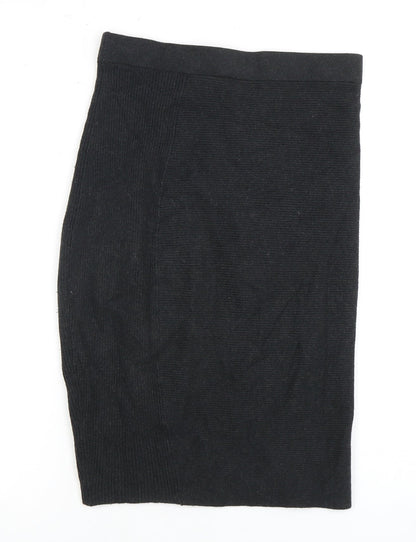 Fenn Wright Manson Black Midi Straight Pencil Skirt, Size 8