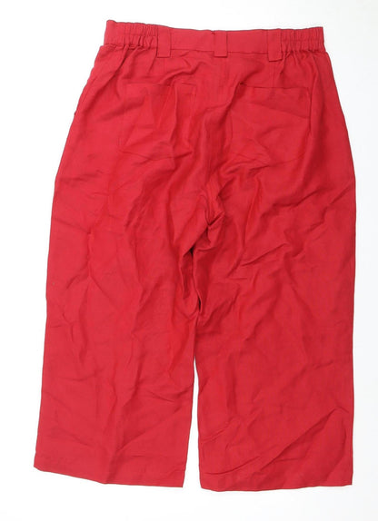 TIGI Women's Red Trousers Size 10-12