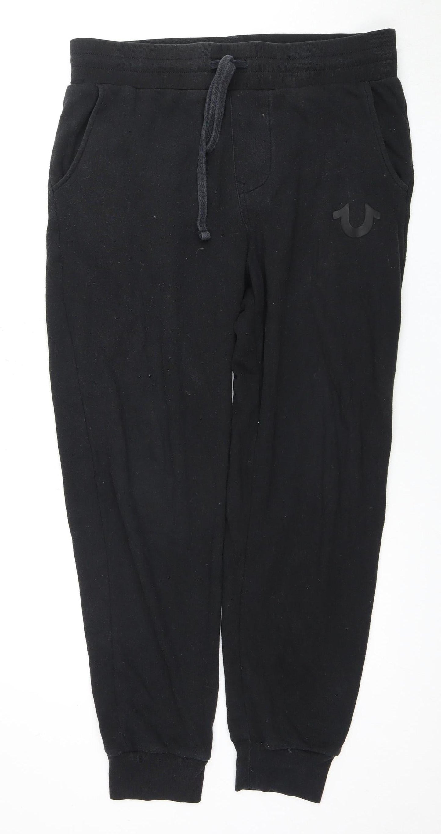 True Religion Men's Black Jogger Trousers M