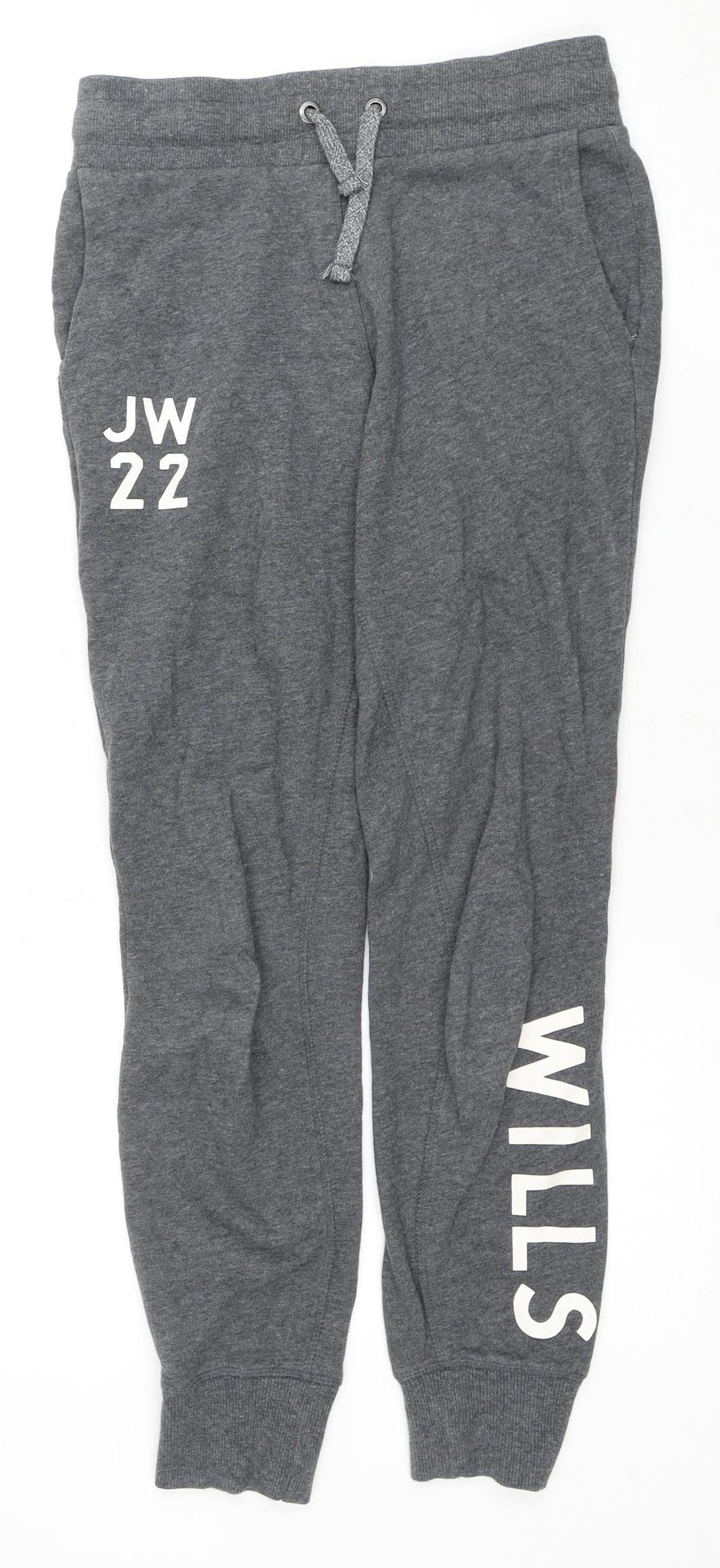 Jack Wills Women's Grey Jogger Trousers Size 6