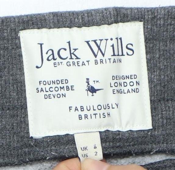 Jack Wills Women's Grey Jogger Trousers Size 6