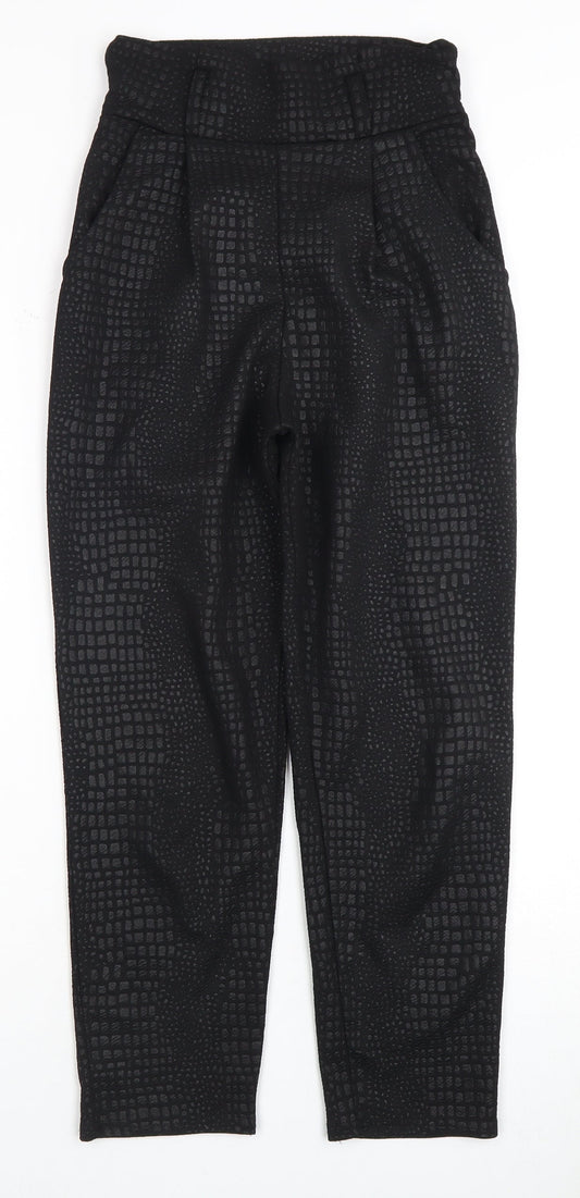 Womens UK Size 6 PRETTYLITTLETHING   Black Trousers