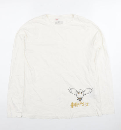 Harry Potter Unisex Kids White Long Sleeve Pyjama Top