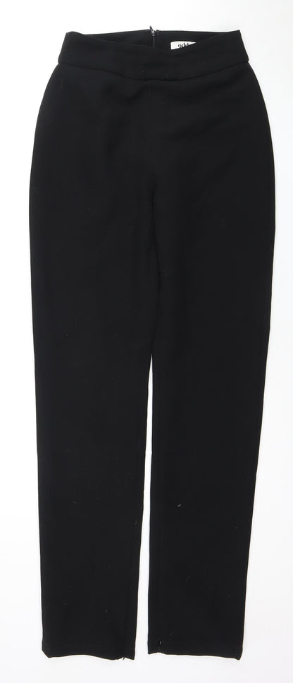 Odlumse London Women's Black Trousers, Size M, Zip Closure