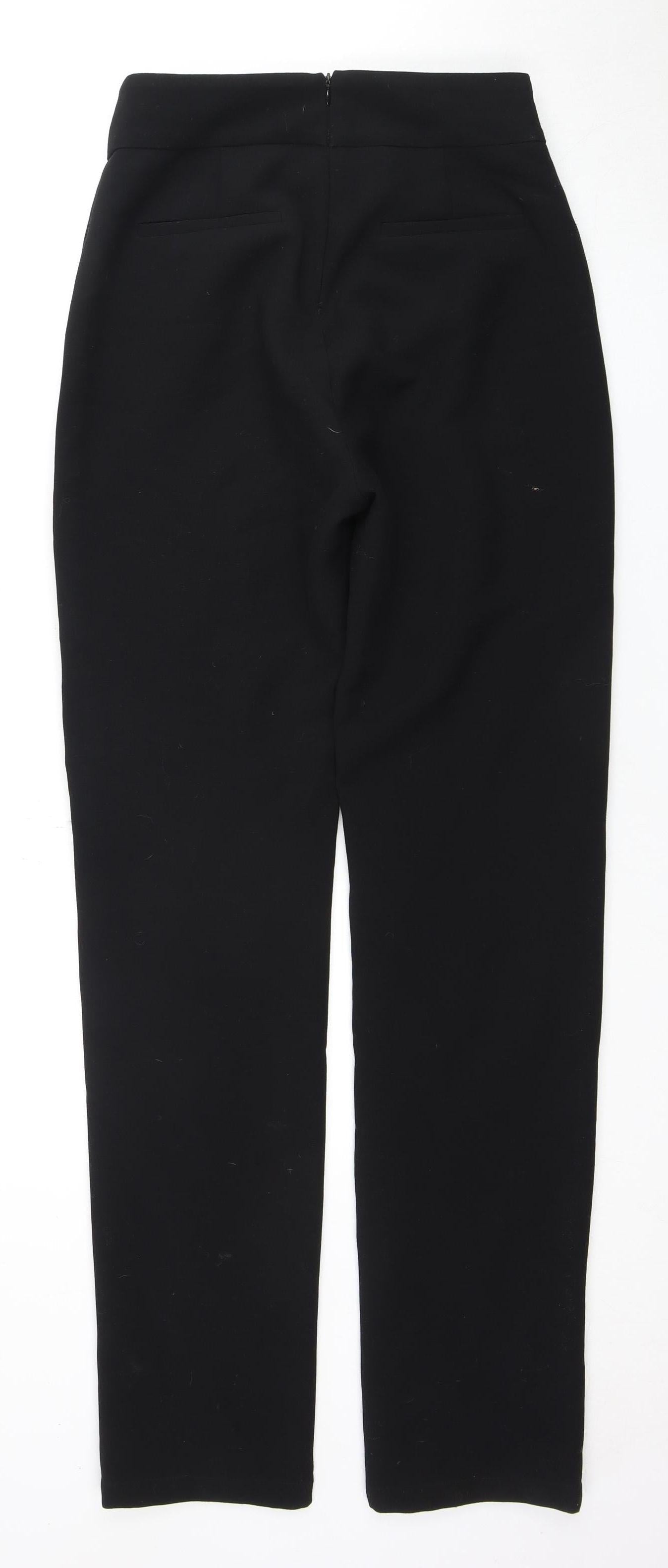 Odlumse London Women's Black Trousers, Size M, Zip Closure