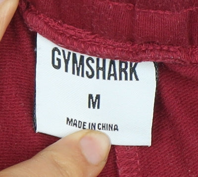 Gymshark Men's Red Jogger Trousers Medium